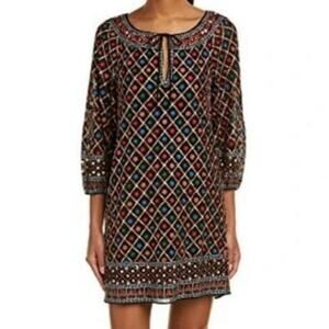 Alice + Olivia Gillian Embroidered Shift Dress